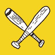 baseball bat doodle N3