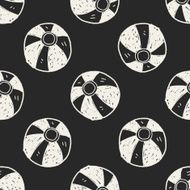 doodle toy ball seamless pattern background N2