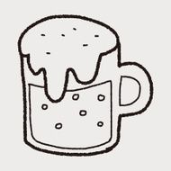 beer doodle drawing N8