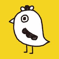 bird doodle drawing N4