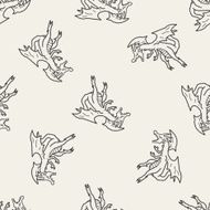 dragon doodle seamless pattern background N4