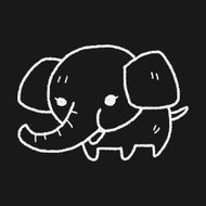 elephant doodle N11