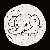 elephant doodle N13