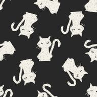 black cat doodle N4
