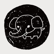 elephant doodle N15