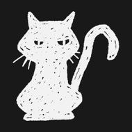 black cat doodle N5
