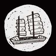 Boat doodle N83