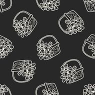 flower doodle seamless pattern background N4