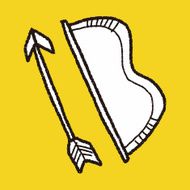bow and arrow doodle N16