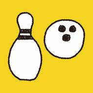 bowling doodle drawing N4