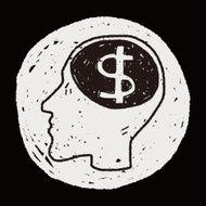 brain money doodle N4