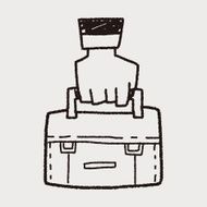 briefcase doodle drawing N9