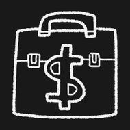 briefcase doodle drawing N14