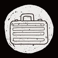 briefcase doodle drawing N15