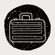 briefcase doodle drawing N19