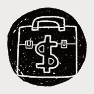briefcase doodle drawing N22