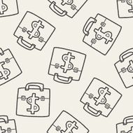 briefcase doodle drawing N26