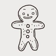 gingerbread man doodle N10