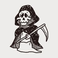 Grim Reaper doodle N6