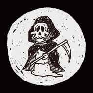 Grim Reaper doodle N10
