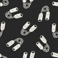 hand training tool doodle seamless pattern background N2