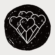 heart balloon doodle N7