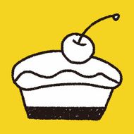 cake doodle drawing N8