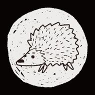 hedgehog doodle N5