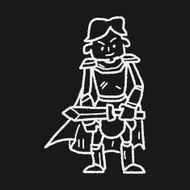 knight doodle N31