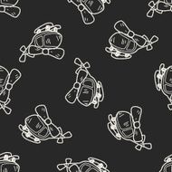 helicopter doodle seamless pattern background N2