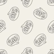 hello doodle seamless pattern background