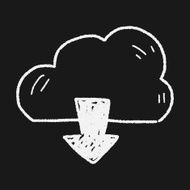 internet cloud doodle drawing N40