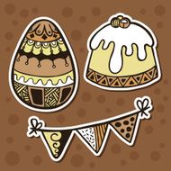stickers ornate set