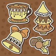 stickers ornate set N4