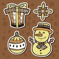 stickers ornate set N6