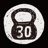 kettlebell doodle N6