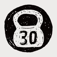 kettlebell doodle N7