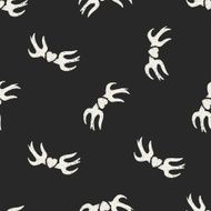love bird doodle seamless pattern background