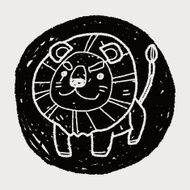 Lion doodle N6