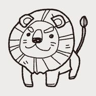 Lion doodle N7