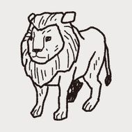 Lion doodle N8