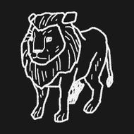 Lion doodle N10