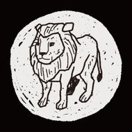 Lion doodle N12