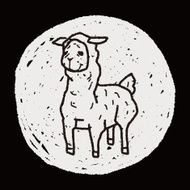 llama doodle N4