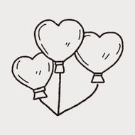 love balloon doodle N5