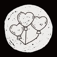 love balloon doodle N9