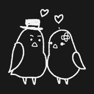 love bird doodle N12