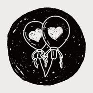 love balloon doodle N10