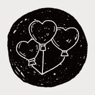 love balloon doodle N11