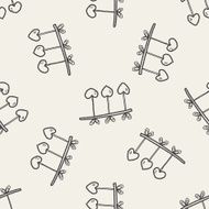 love doodle seamless pattern background N2